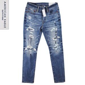 American Eagle Jeans Airflex+ Athletic Skinny Distressed Temp Tech Men 28x30 NWT